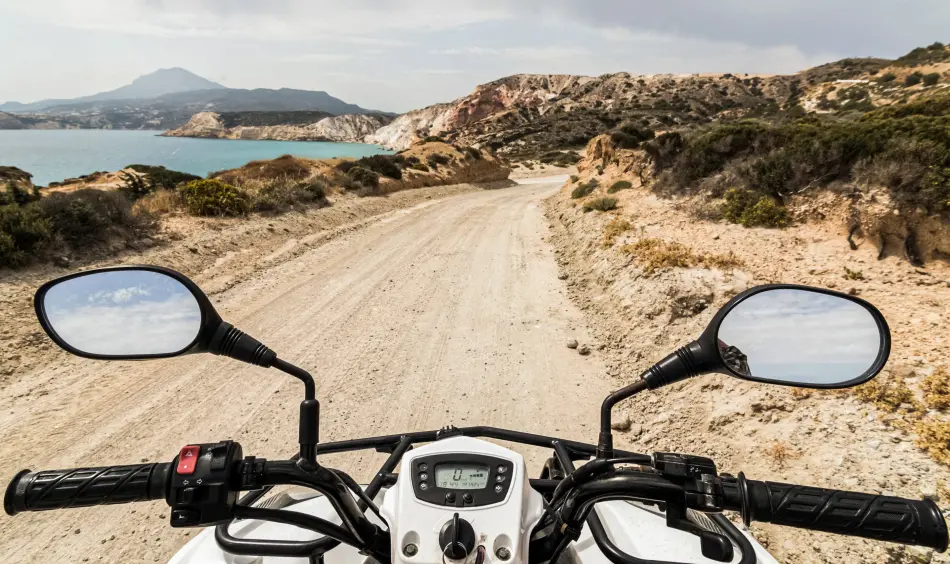 Get Santorini Quad Rental from santorini airport, santorini port, fira